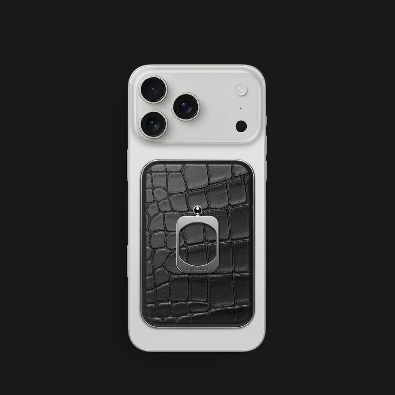 MagSafe Ring Edition Black For iPhone 17 Pro In Alligator -1 | Edition-Black-Steel