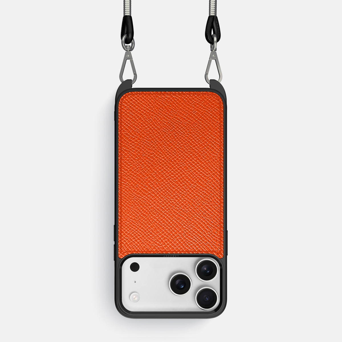 Crossbody Sport Case For iPhone 17 Pro In Epsom-Style Calf -1 | Orange