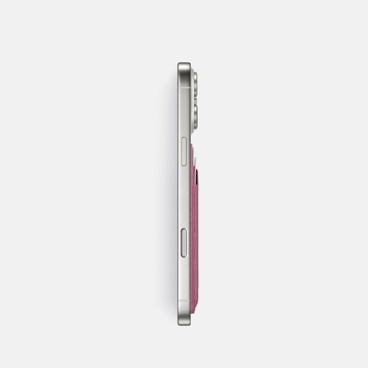 MagSafe Wallet For iPhone 18 Pro In Alligator -3 | Pink-Lagoon