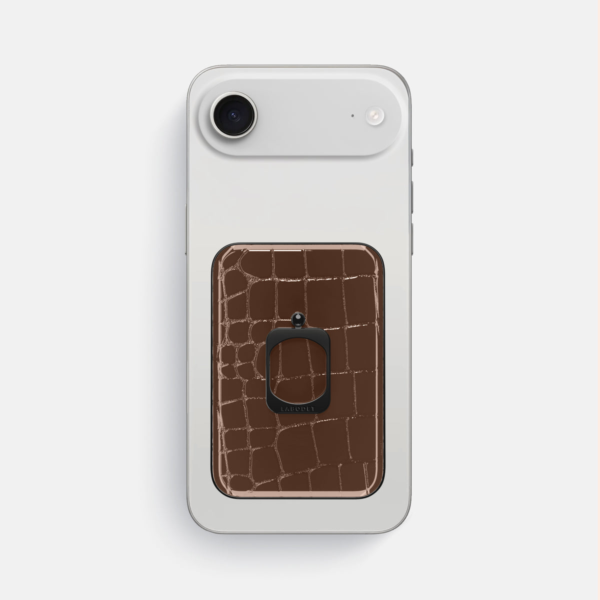 MagSafe Ring For iPhone 17 Air In Shiny Alligator -2 | Brown-Black
