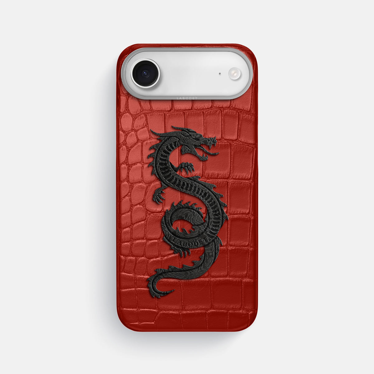 Classic Case With Carbon Dragon For iPhone 17 Air In Alligator -1 | Red-Steel