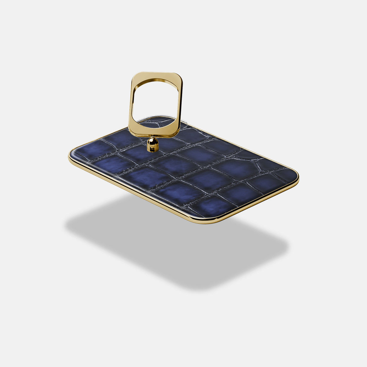 MagSafe Ring For iPhone 17 Pro In Patina Alligator -4 | Havana-Blue-Gold