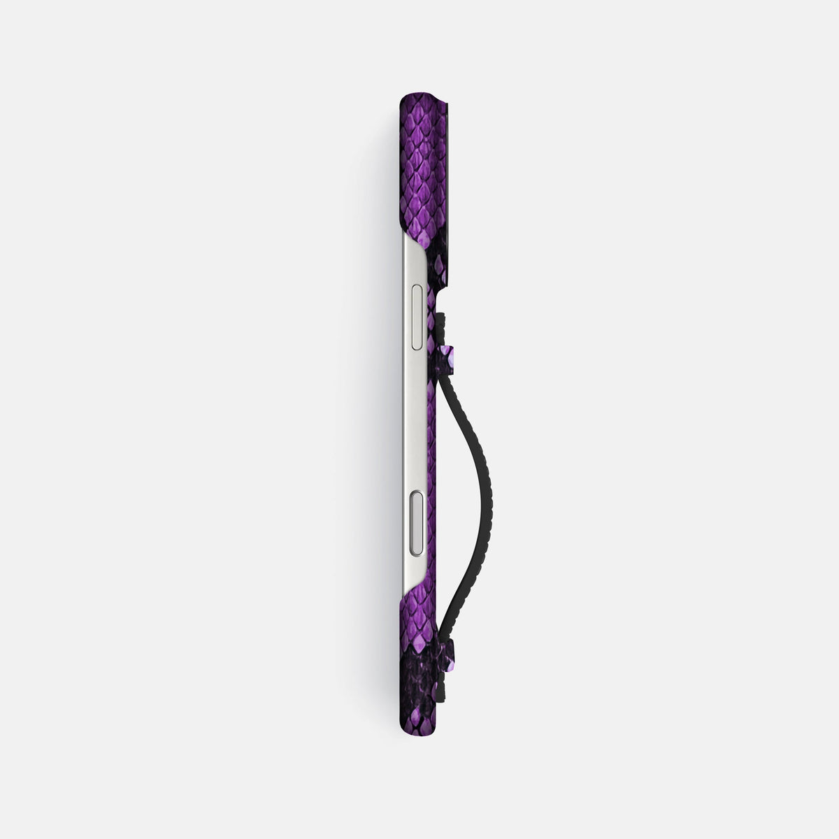 Center Handle For iPhone 18 Pro Max In Deluxe Python -2 | Purple-Black