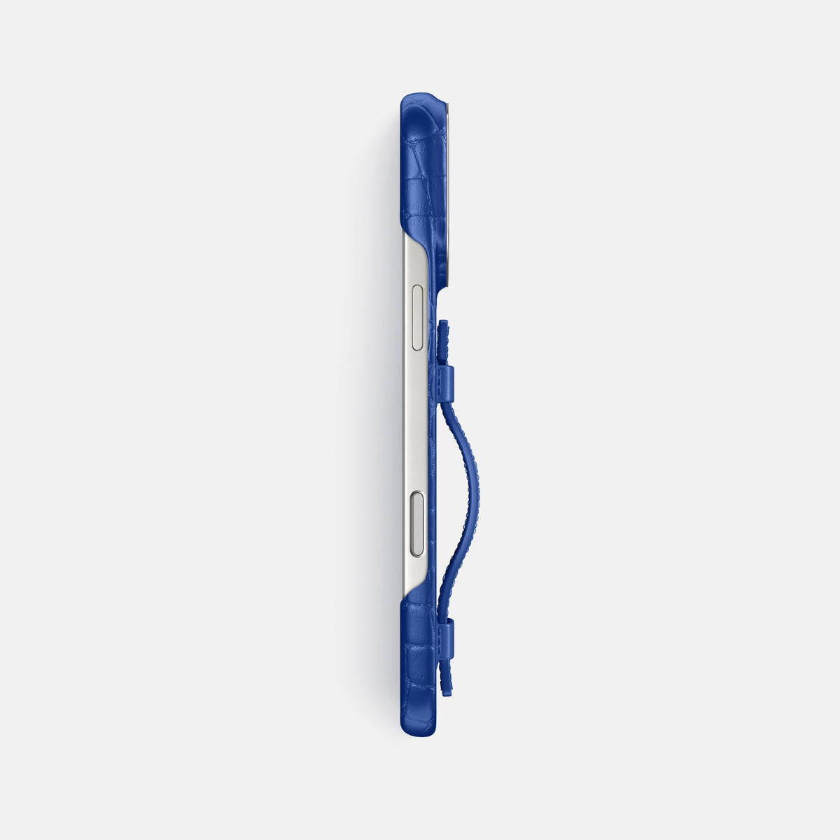 Handle Case For iPhone 18 Pro Max In Alligator -3 | Royal-Blue-Steel