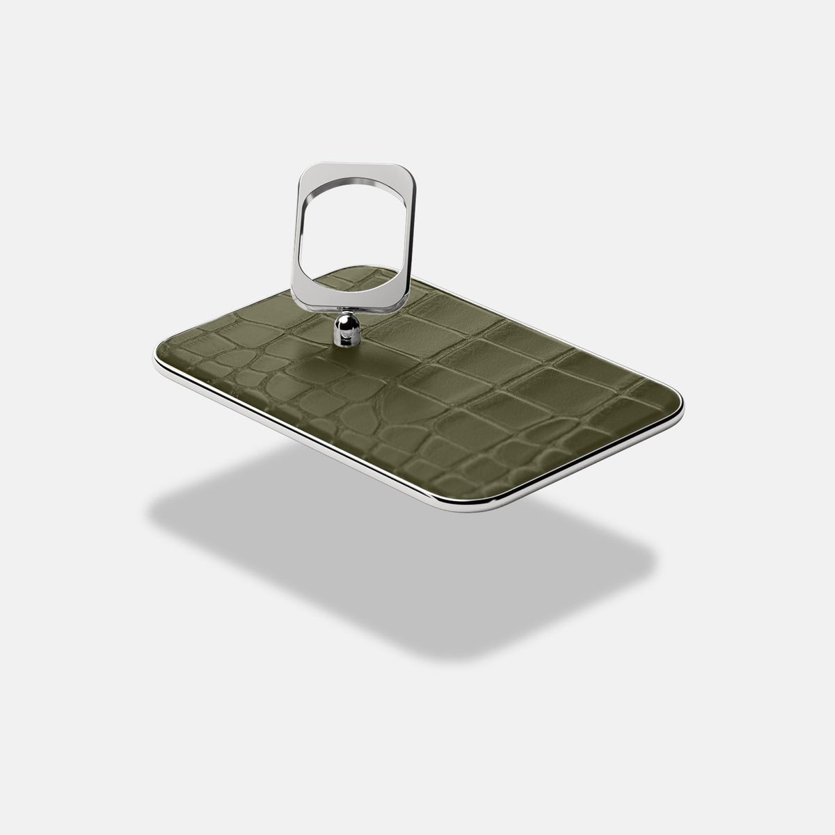 MagSafe Ring For iPhone 18 Pro Max In Alligator -4 | Kaki-Green-Steel