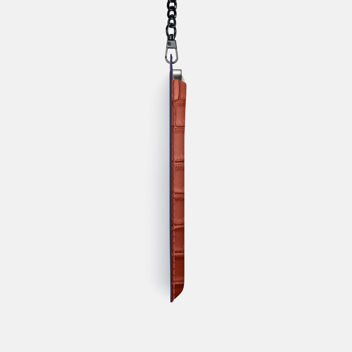 Crossbody Bag For iPhone 18 Pro In Porosus Crocodile -4 | Nuts-Black