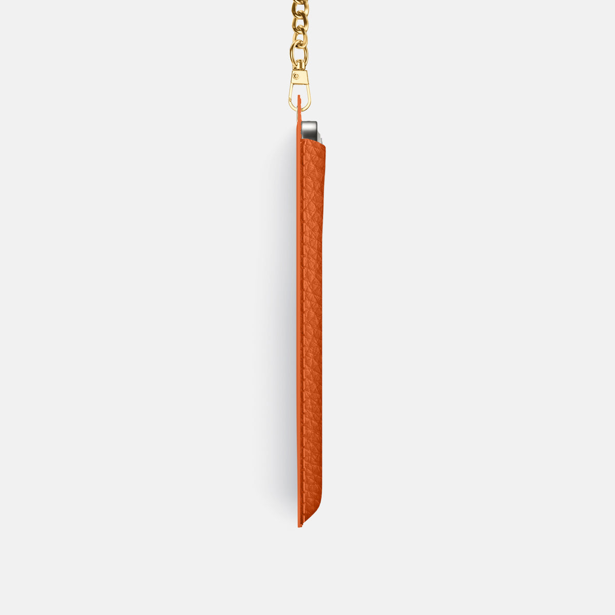 Crossbody Bag For iPhone 17 Pro In Calf -4 | Orange-Gold