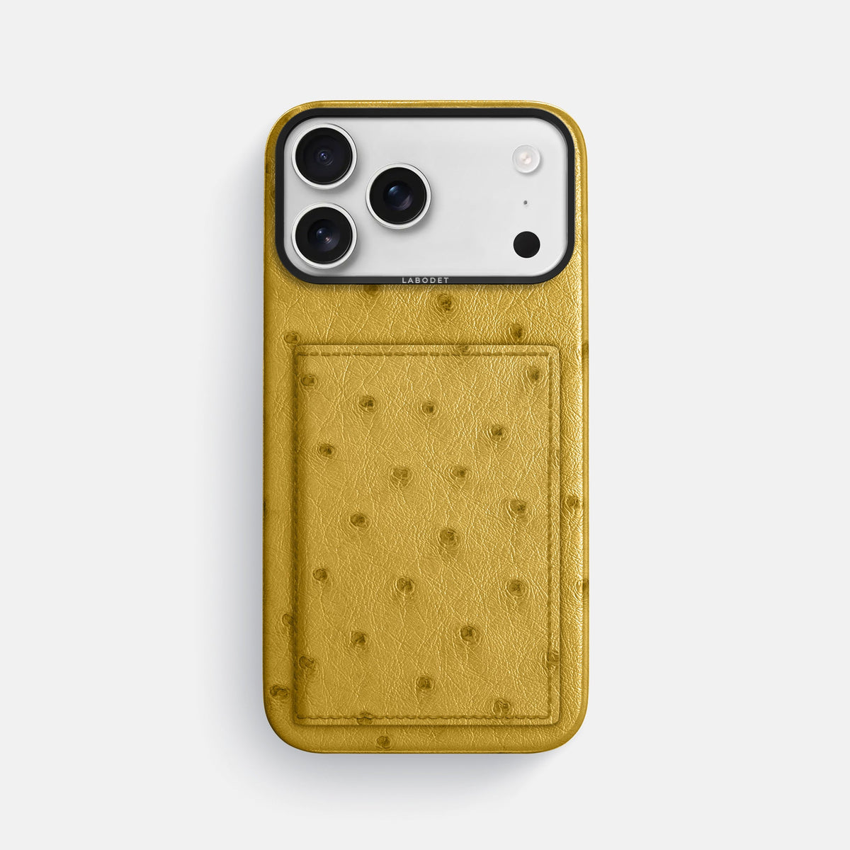 Bi-Fold Case For iPhone 18 Pro Max In Ostrich -1 | Gold-Black