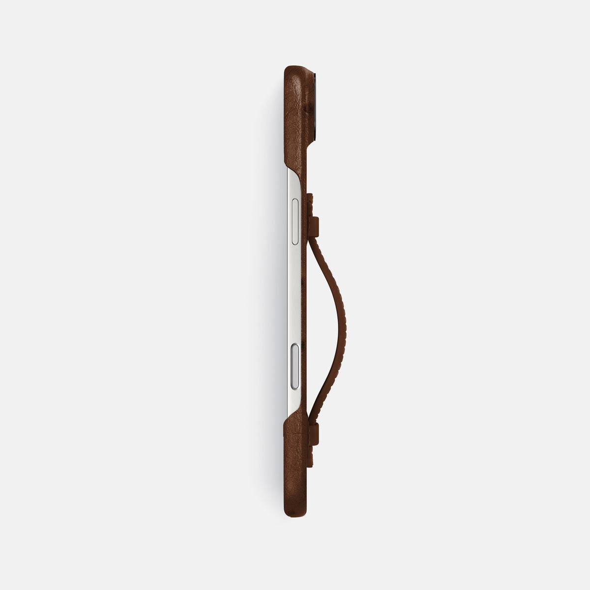 Center Handle For iPhone 17 Air In Ostrich -2 | Chocolate-Black