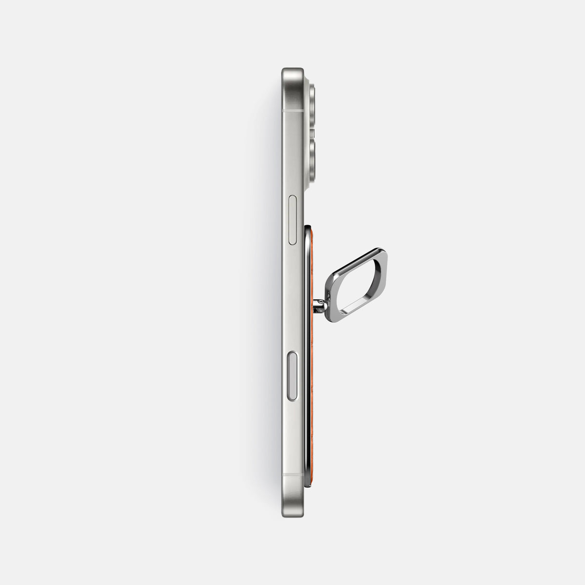 MagSafe Ring For iPhone 17 Pro Max In Calf -3 | Orange-Steel