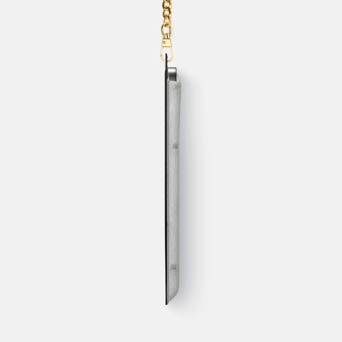 Crossbody Bag For iPhone 17 Air In Ostrich -4 | White-Gold