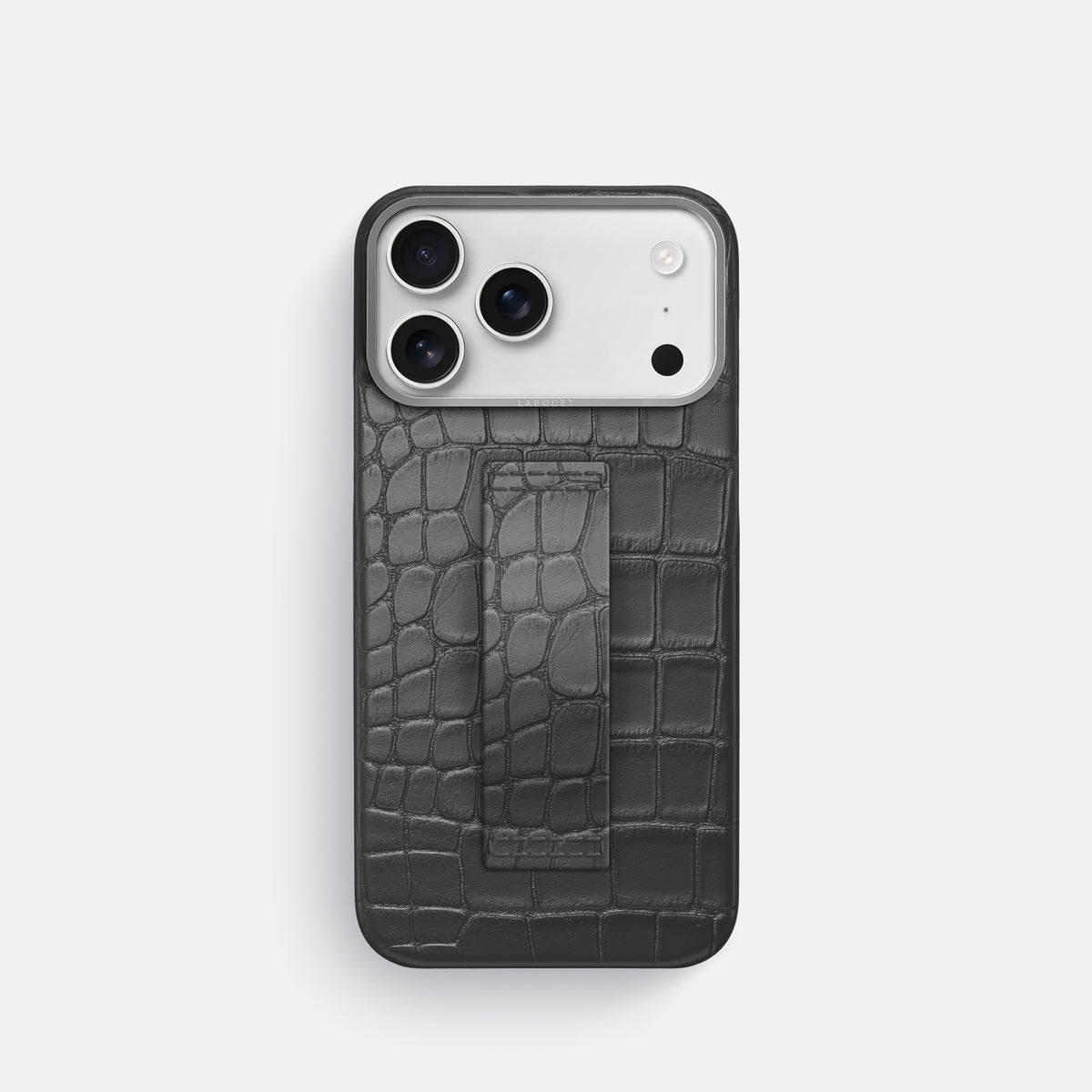 Finger Case For iPhone 17 Pro In Alligator -1 | Grey-Steel