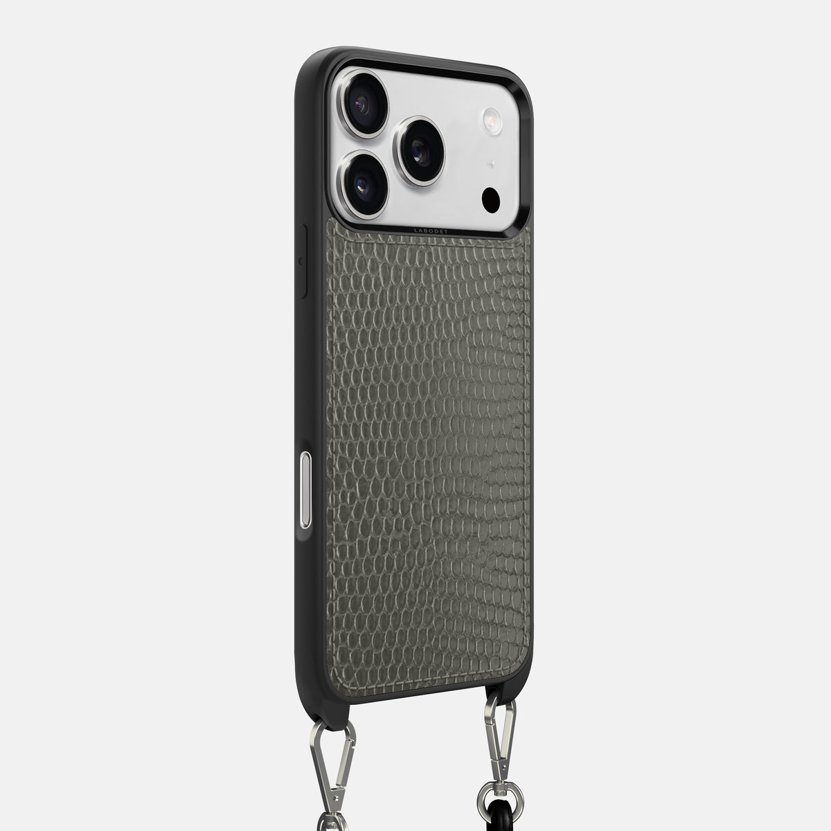 Crossbody Sport Case For iPhone 17 Pro Max In Lizard -2 | Grey