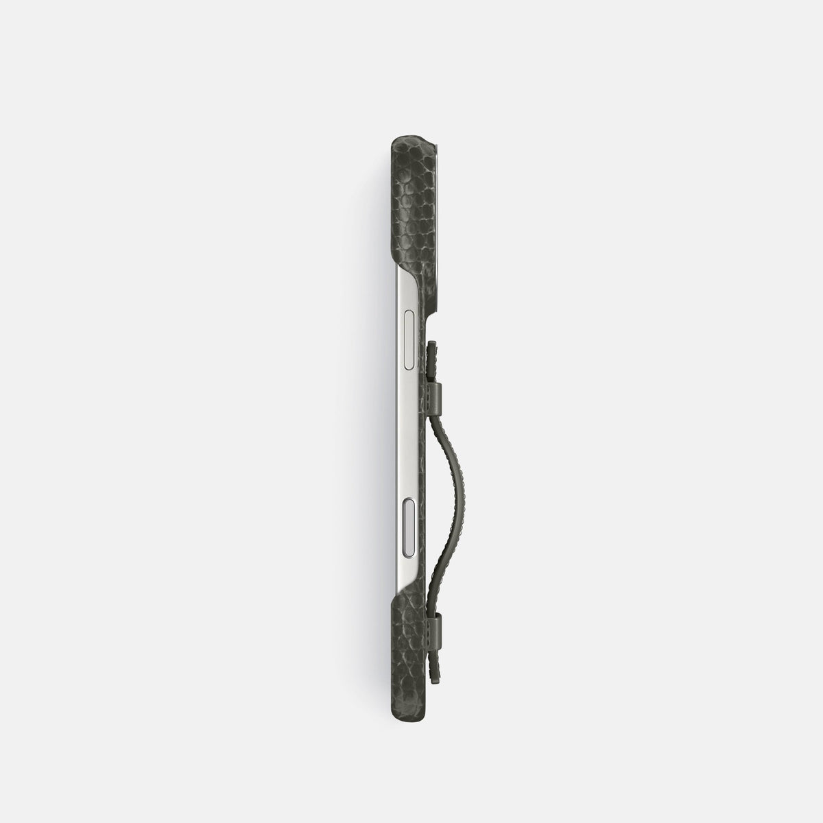Handle Case For iPhone 18 Pro In Lizard -3 | Grey-Steel