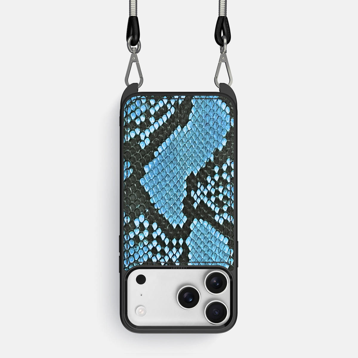 Crossbody Sport Case For iPhone 17 Pro In Deluxe Python -1 | Pacific-Blue