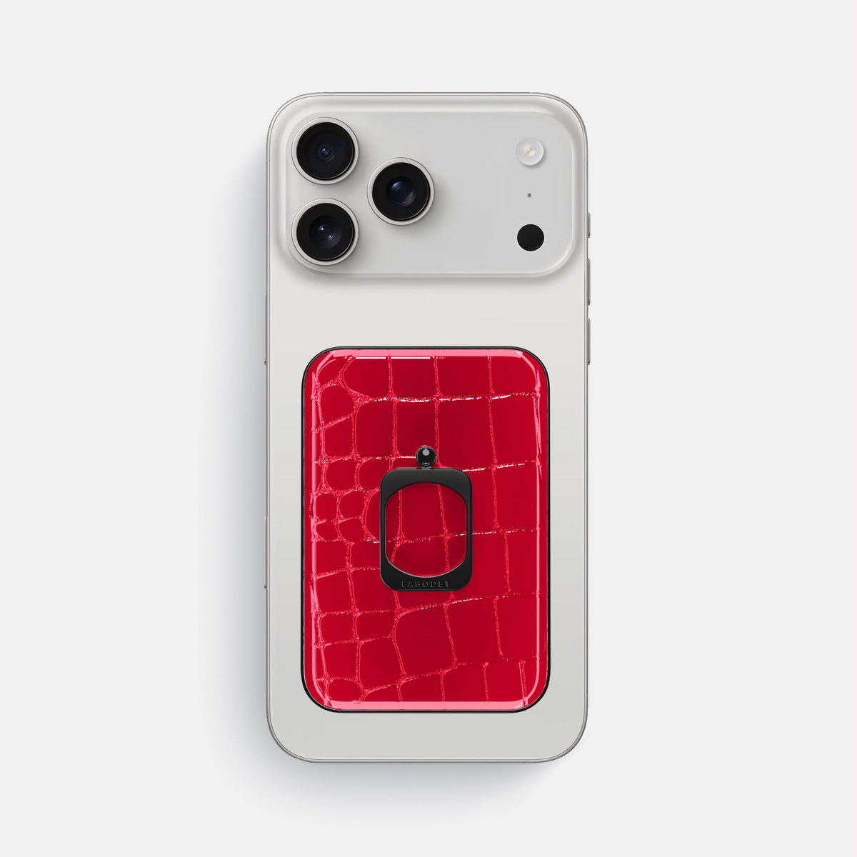 MagSafe Ring For iPhone 18 Pro Max In Shiny Alligator -2 | Cherry-Black