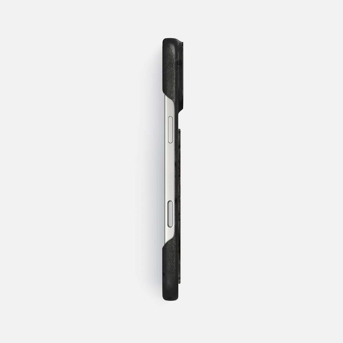 Classic Case With Carbon Dragon For iPhone 17 Pro Max In Ostrich -3 | Black-Black