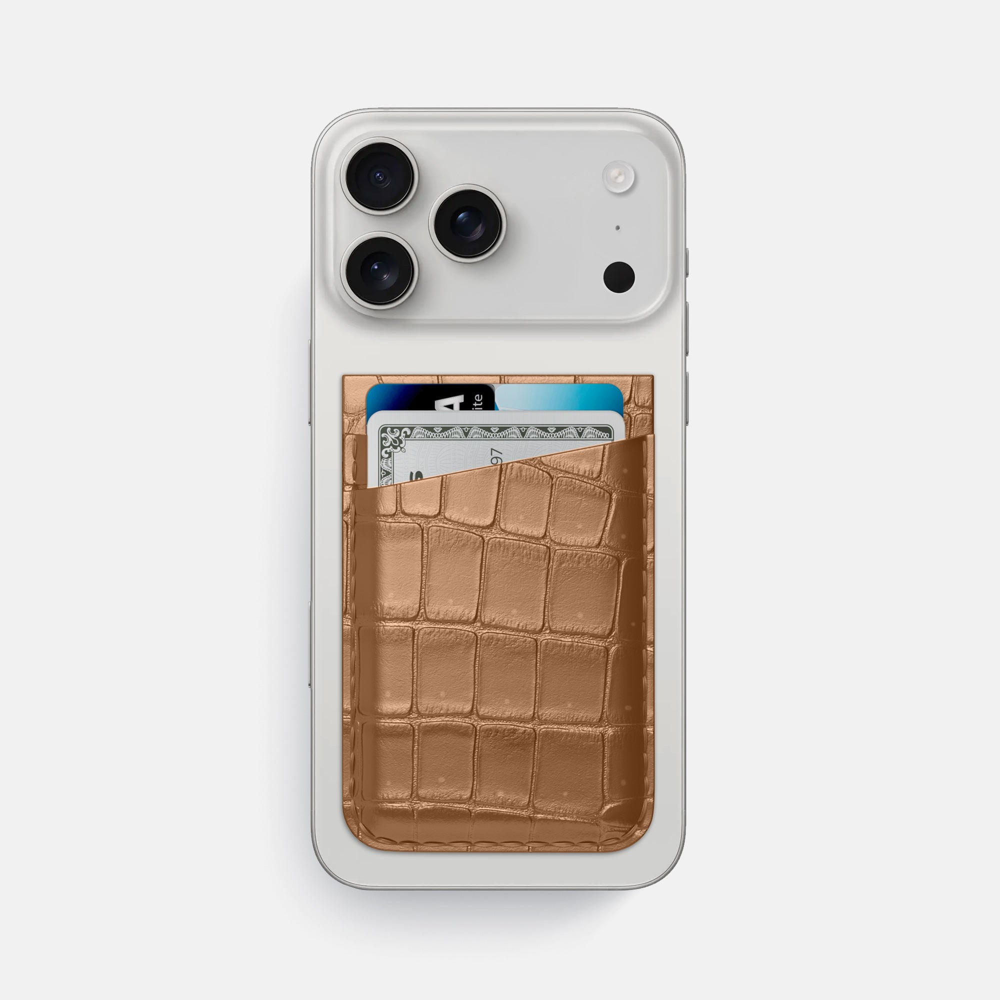 MagSafe Wallet For iPhone 17 Pro Max In Porosus Crocodile · Labodet