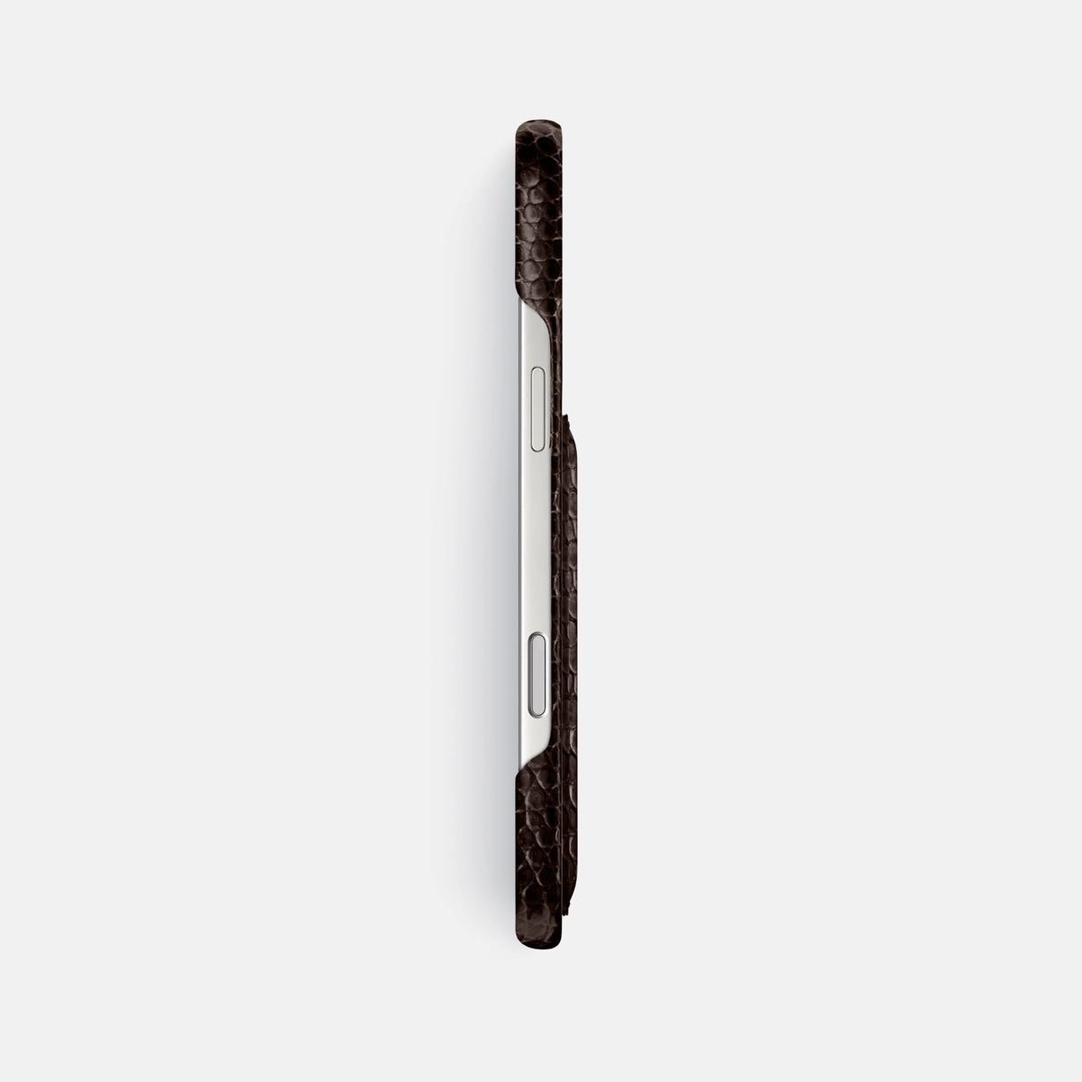 Slim Card Case For iPhone 17 Pro Max In Lizard -3 | Brown