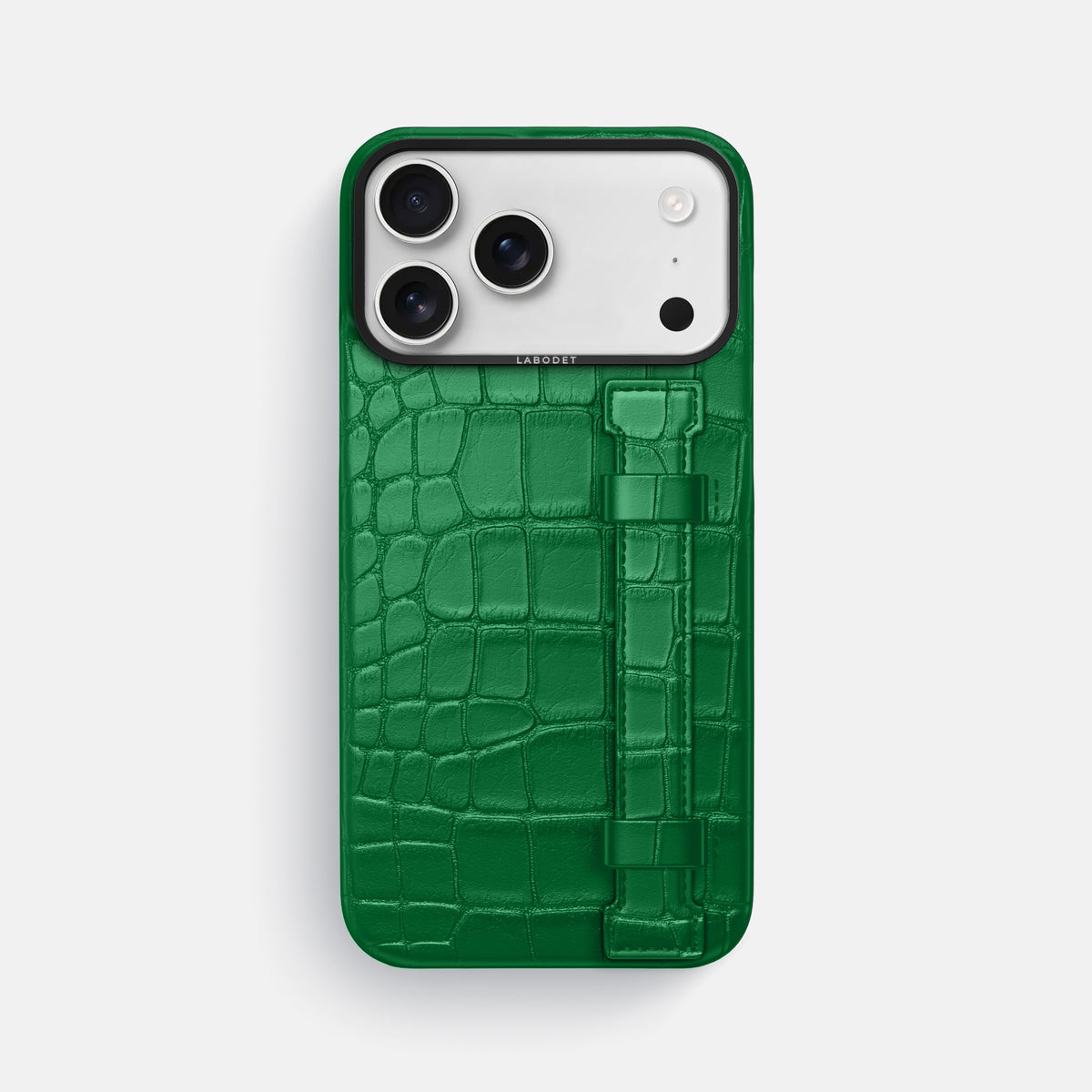 Handle Case For iPhone 17 Pro Max In Alligator -1 | Forest-Green-Black