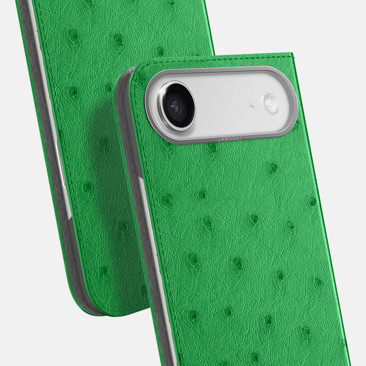 Folio Case For iPhone 17 Air In Ostrich -5 | Kentucky-Green-Steel