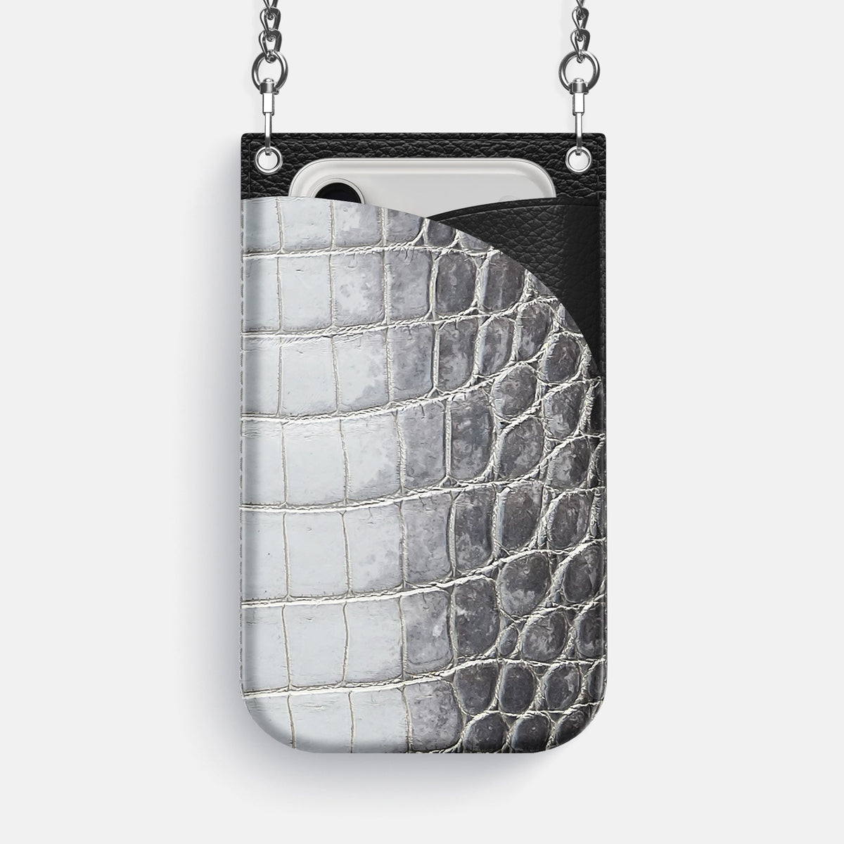 Crossbody Bag For iPhone 17 Pro Max In Himalayan Crocodile