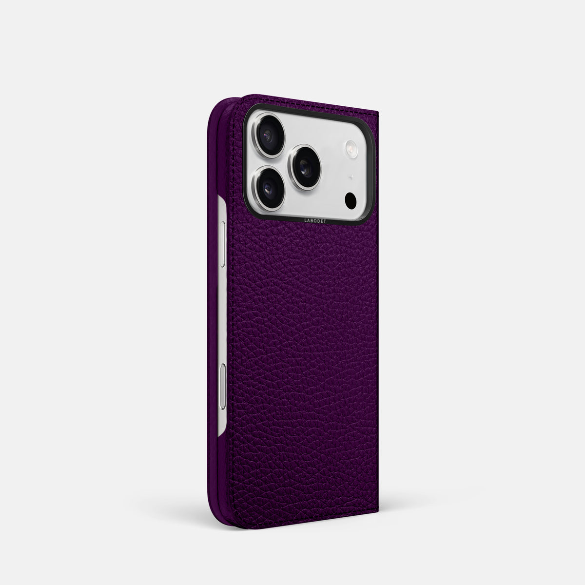 Folio Case For iPhone 17 Pro In Calf -1 | Violet-Black