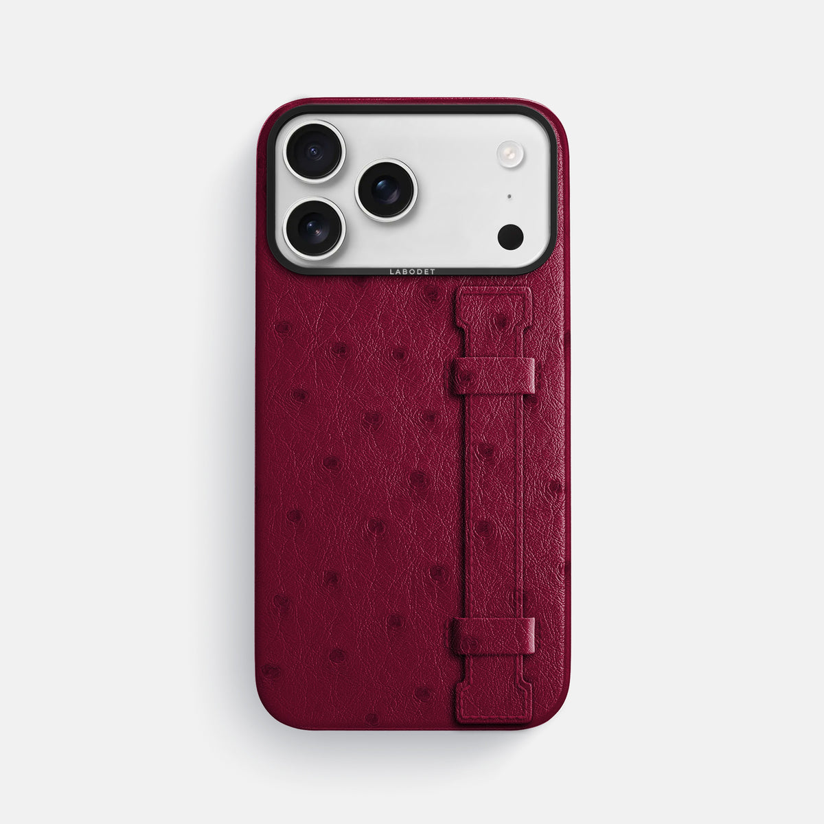 Handle Case For iPhone 17 Pro Max In Ostrich -1 | Bordeaux-Black