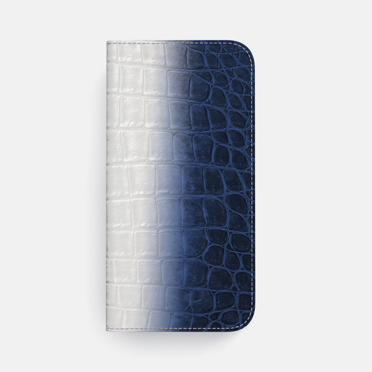 Folio Case For iPhone 17 Pro Max In Himalayan Crocodile -4 | Navy-Blue-Steel