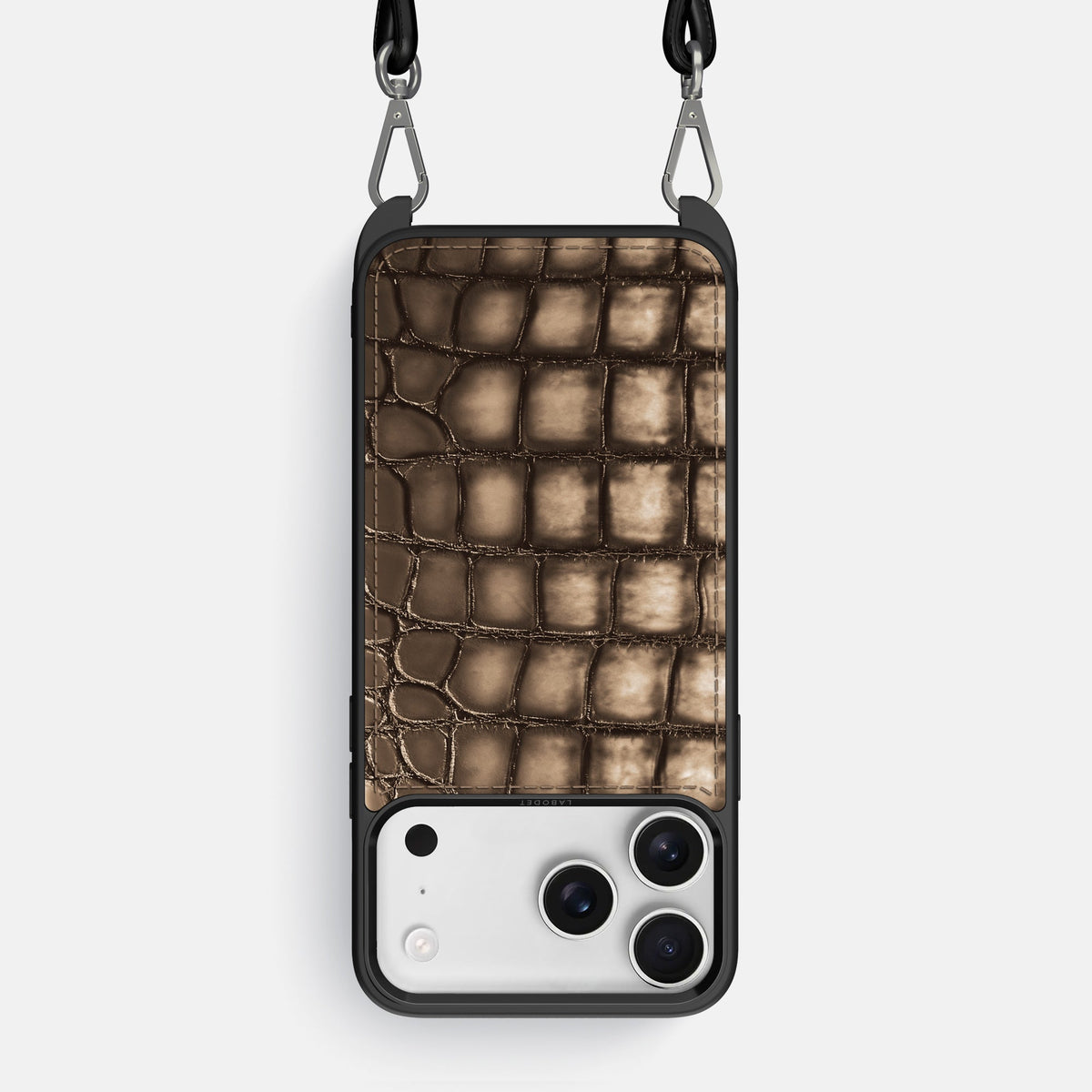 Crossbody Sport Case For iPhone 18 Pro Max In Patina Alligator -1 | Etoupe