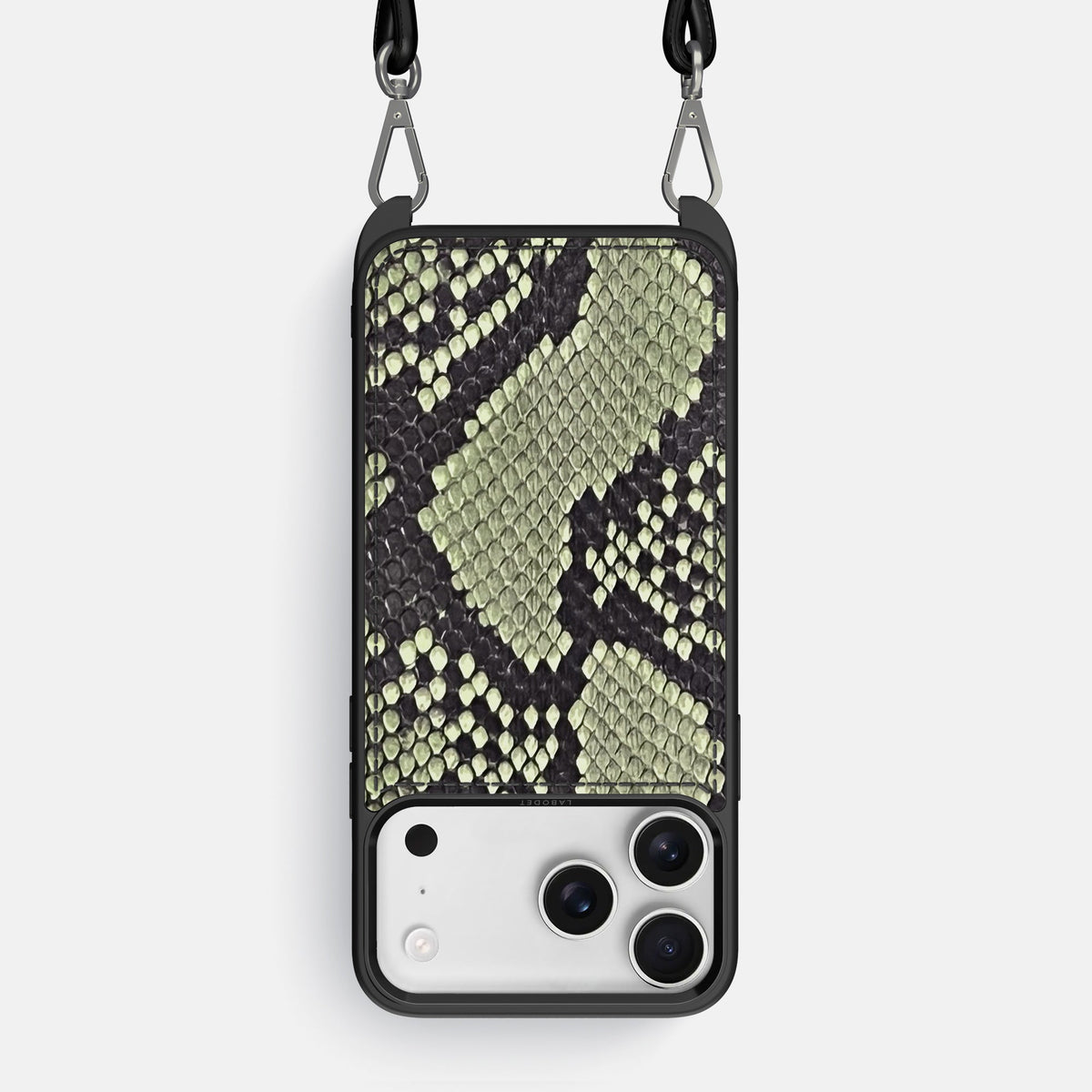 Crossbody Sport Case For iPhone 18 Pro Max In Deluxe Python -1 | Army-Green