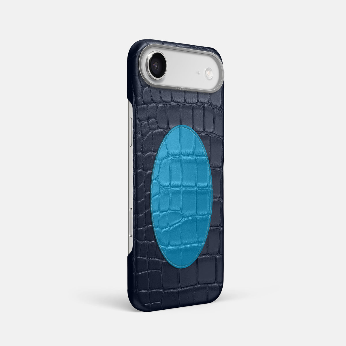 Classic Case With Oval For iPhone 17 Air In Alligator -2 | Navy-Blue-Steel