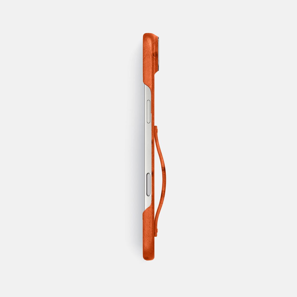 Finger Case For iPhone 17 Air In Ostrich -3 | Orange-Steel