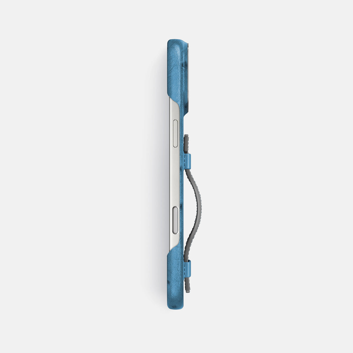 Handle Case Coloré For iPhone 17 Pro Max In Ostrich -3 | Blue-Jeans-Steel
