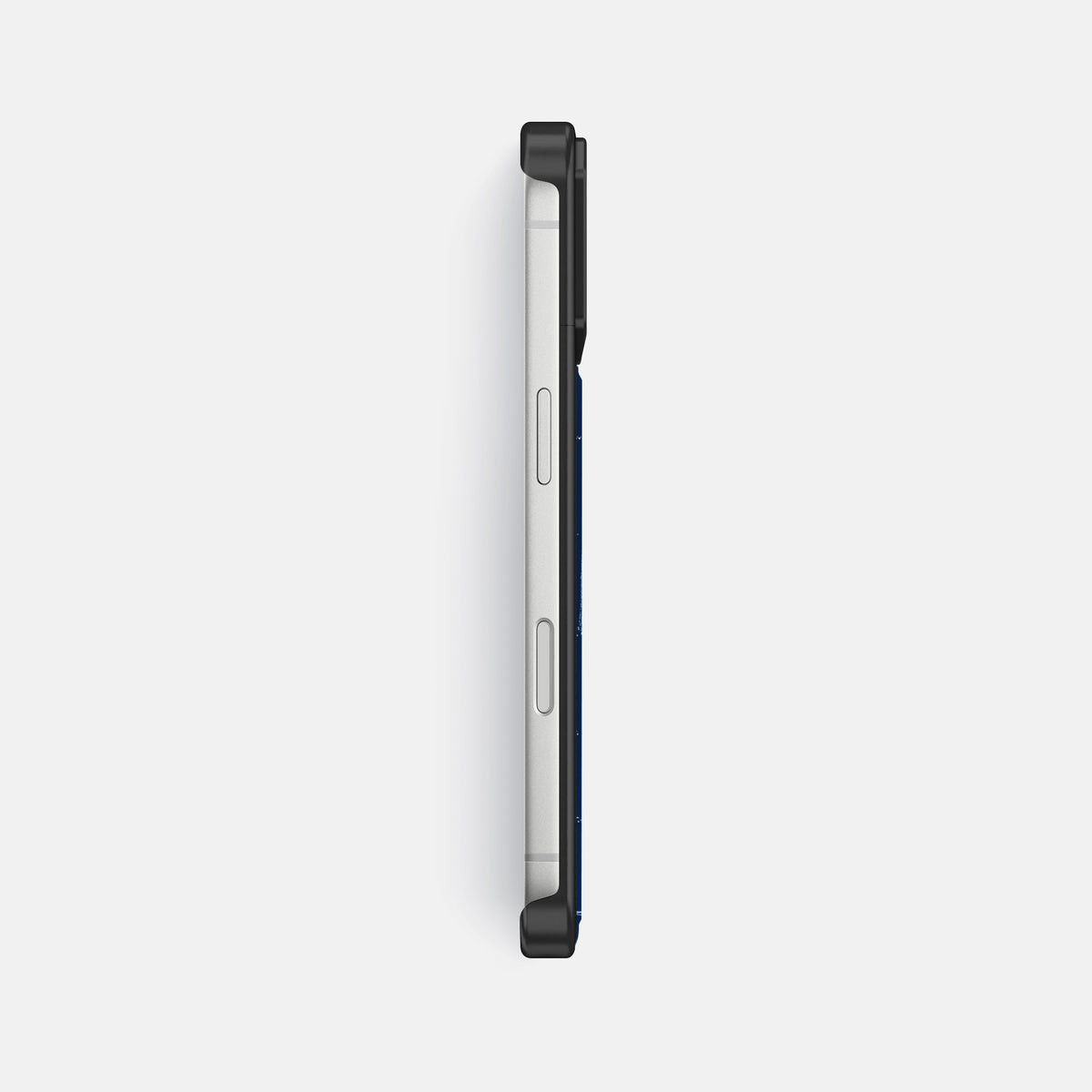 Metal Case For iPhone 17 Pro Max In Shiny Alligator -3 | Mediterranean-Black