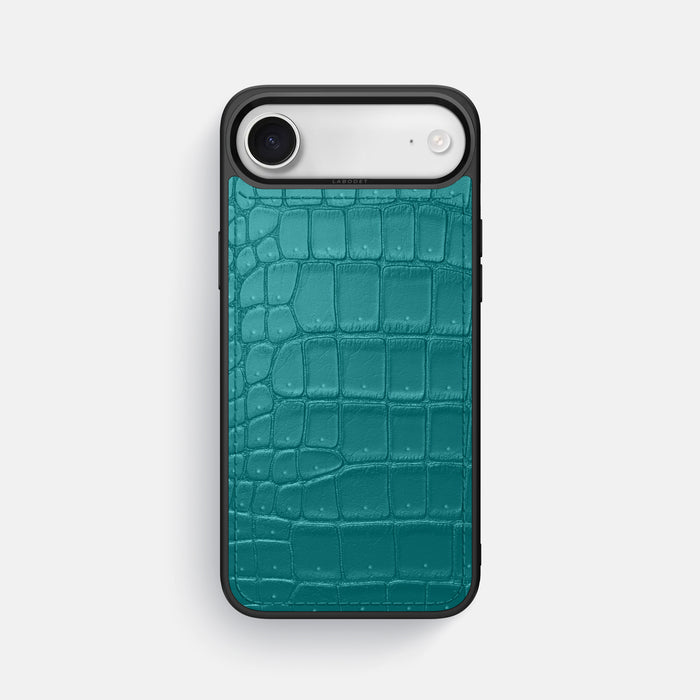 Sport Case For iPhone 17 Air In Porosus Crocodile -1 | Celadon