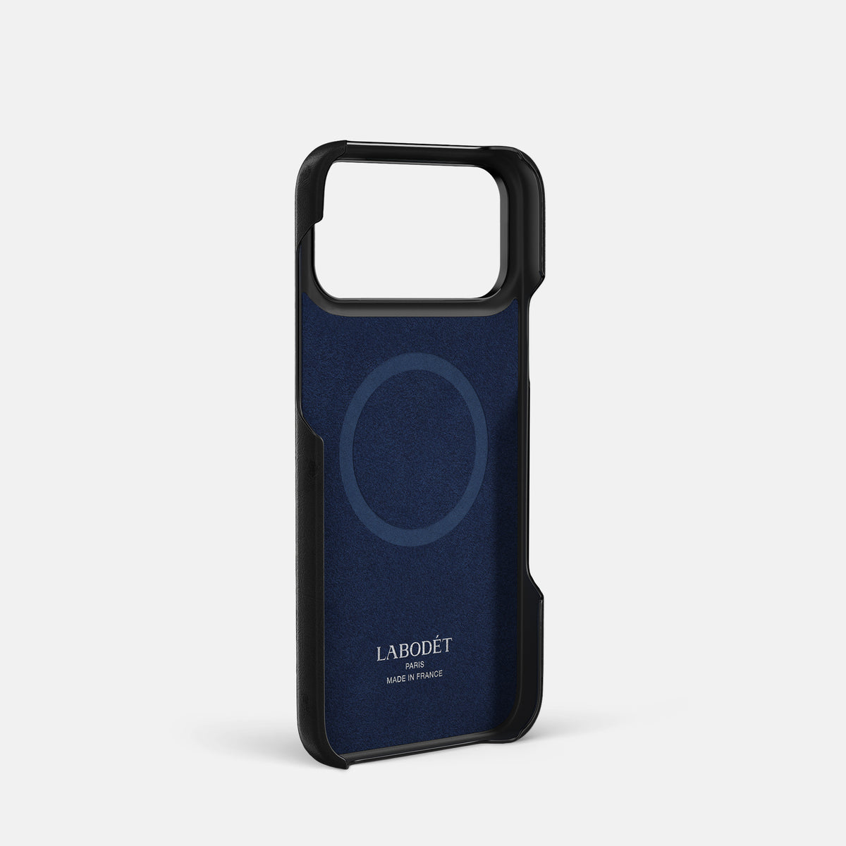 Center Handle Coloré For iPhone 17 Pro In Ostrich -3 | Black-Black
