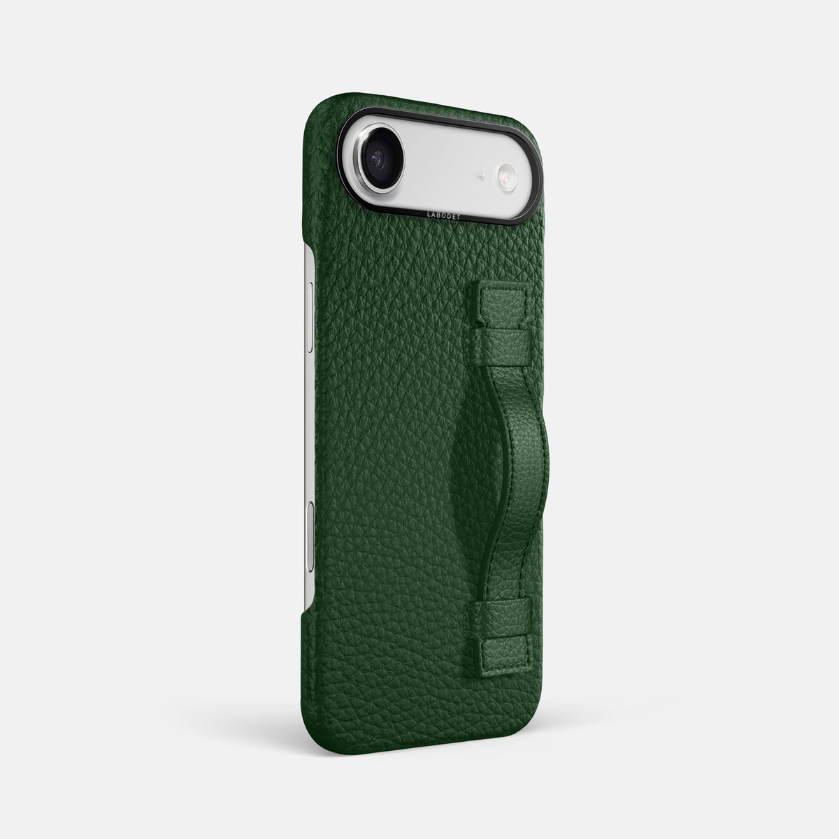 Handle Case For iPhone 17 Air In Calf -2 | Dark-Green-Black