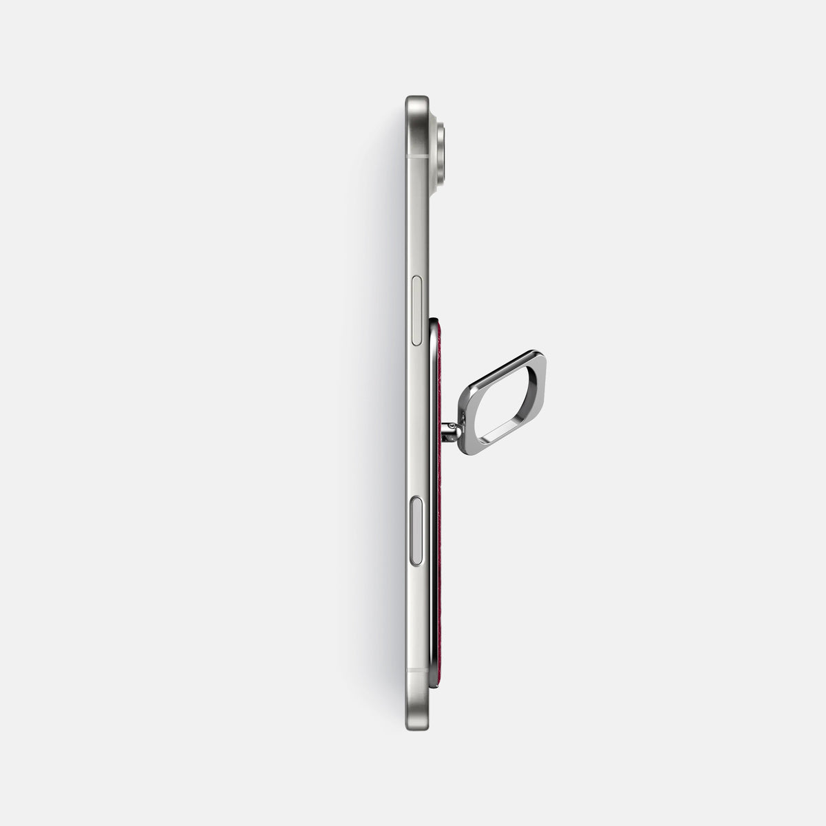 MagSafe Ring For iPhone 17 Air In Ostrich -3 | Bordeaux-Steel