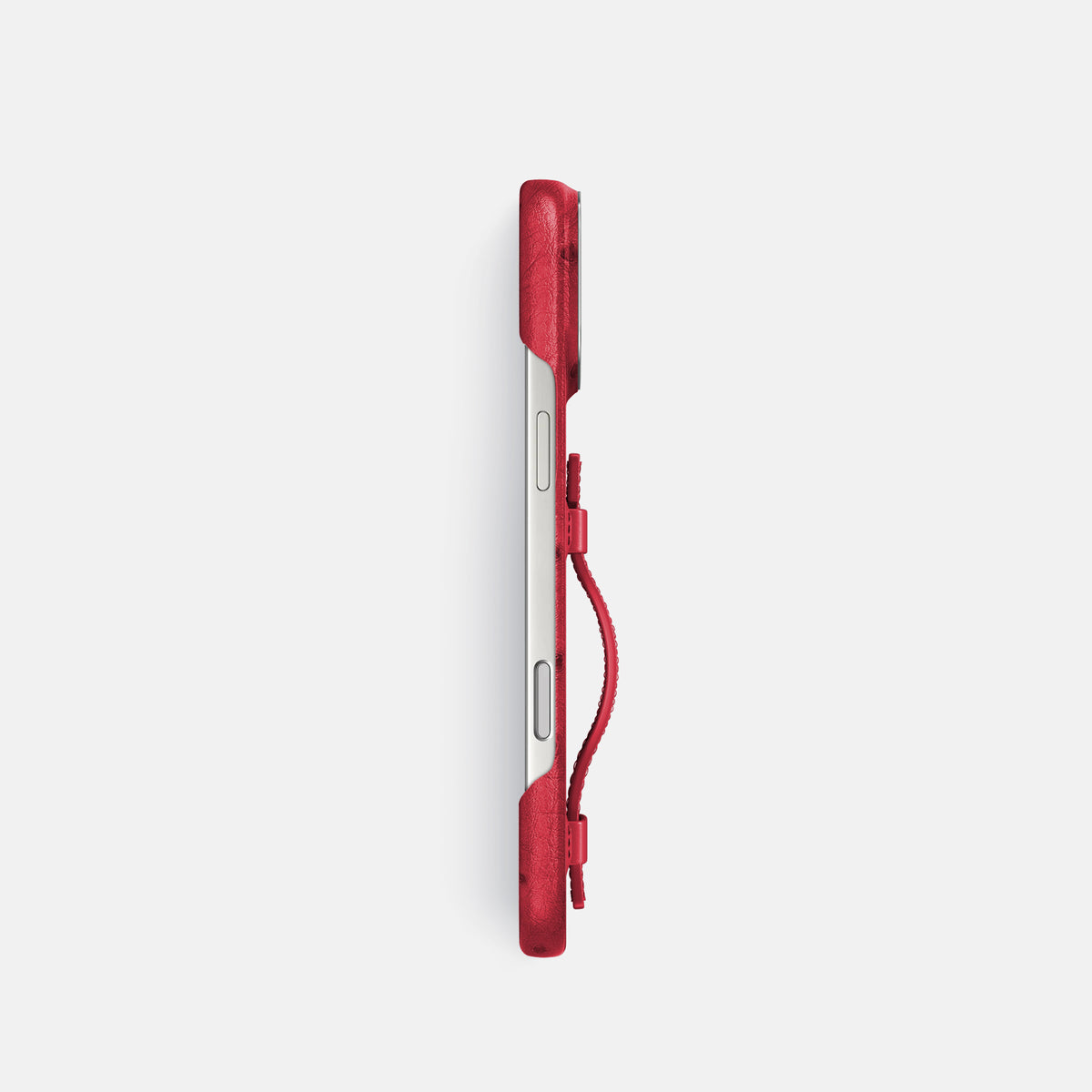 Handle Case For iPhone 17 Pro In Ostrich -3 | Red-Steel