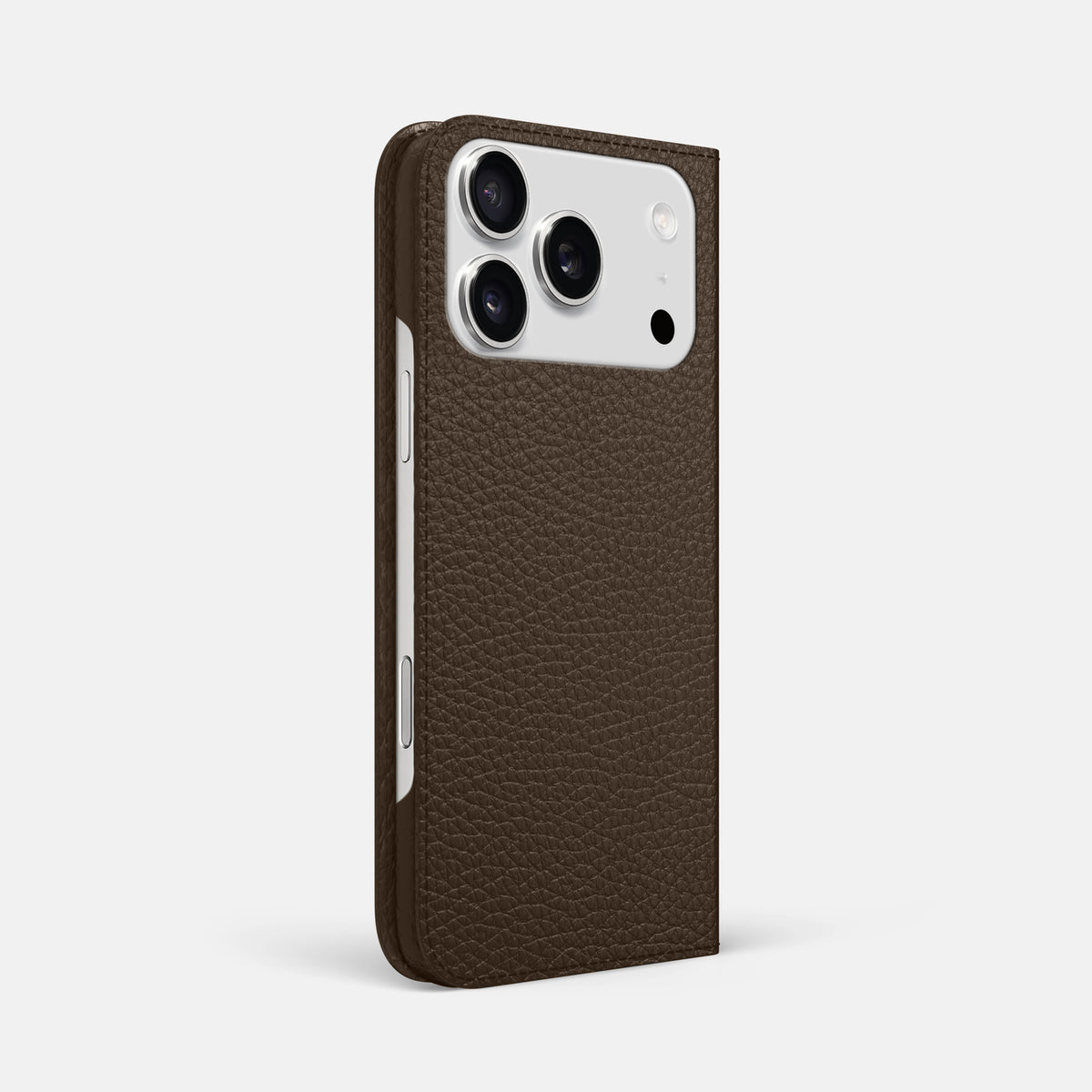 Folio Slim Case For iPhone 17 Pro Max In Calf -1 | Dark-Brown