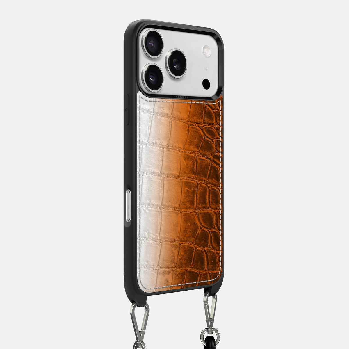 Crossbody Sport Case For iPhone 17 Pro Max In Himalayan Crocodile -2 | Orange