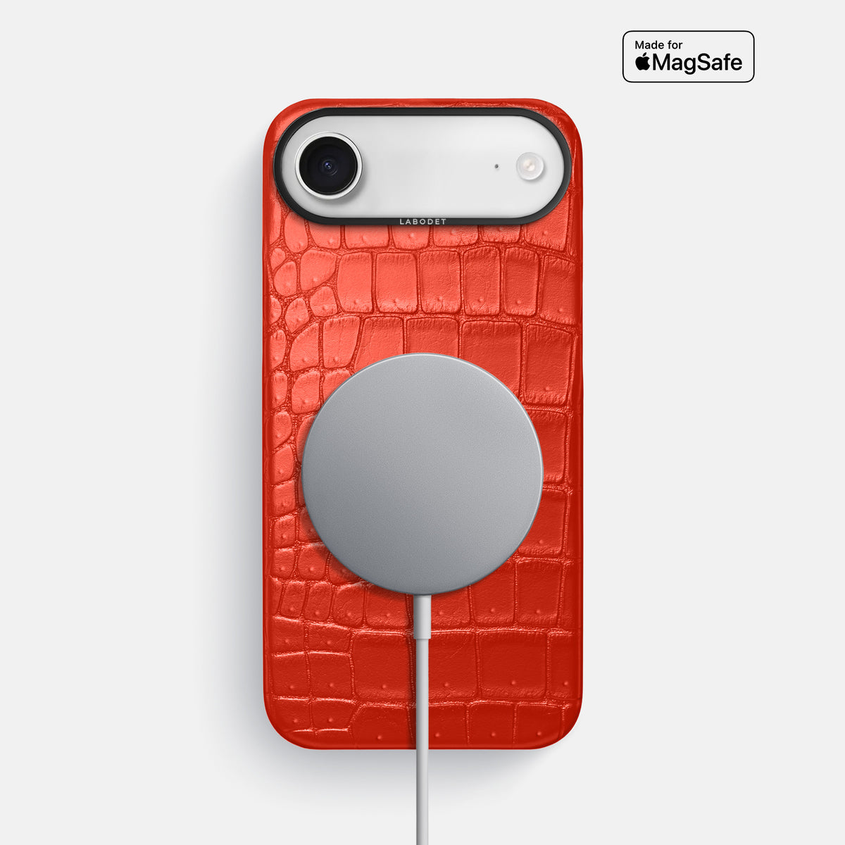 Classic Case For iPhone 17 Air In Porosus Crocodile -5 | Rust-Black
