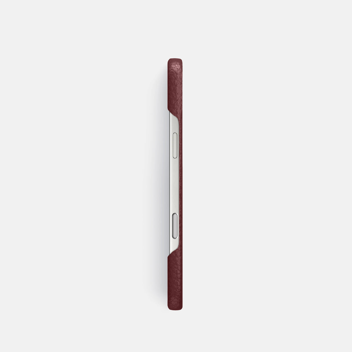 Slim Case For iPhone 17 Pro In Calf -3 | Bordeaux