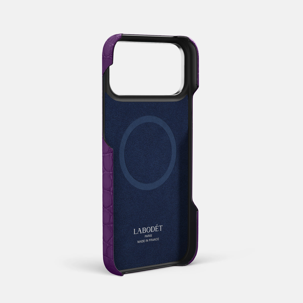 Finger Case For iPhone 17 Pro Max In Alligator -4 | Purple-Steel