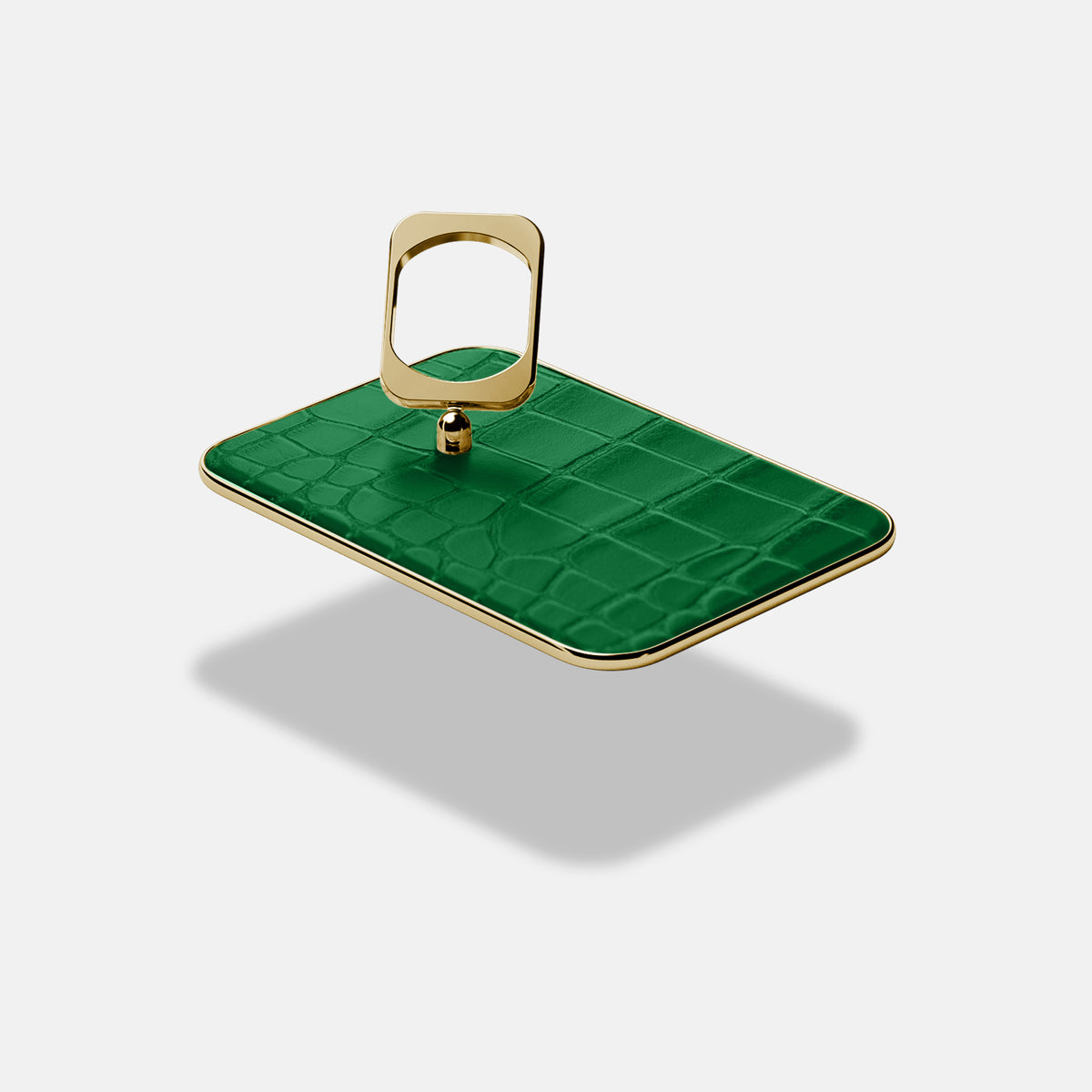 MagSafe Ring For iPhone 17 Pro In Alligator -4 | Forest-Green-Gold