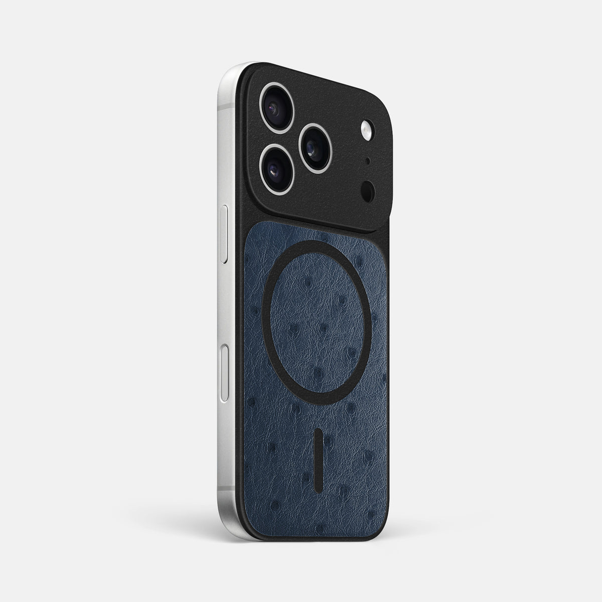 MagSafe Mask For iPhone 17 Pro Max In Ostrich -2 | Navy-Blue