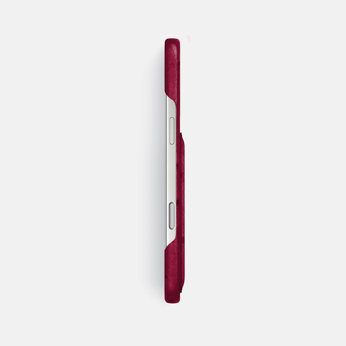 Slim Card Case For iPhone 17 Pro Max In Ostrich -3 | Bordeaux