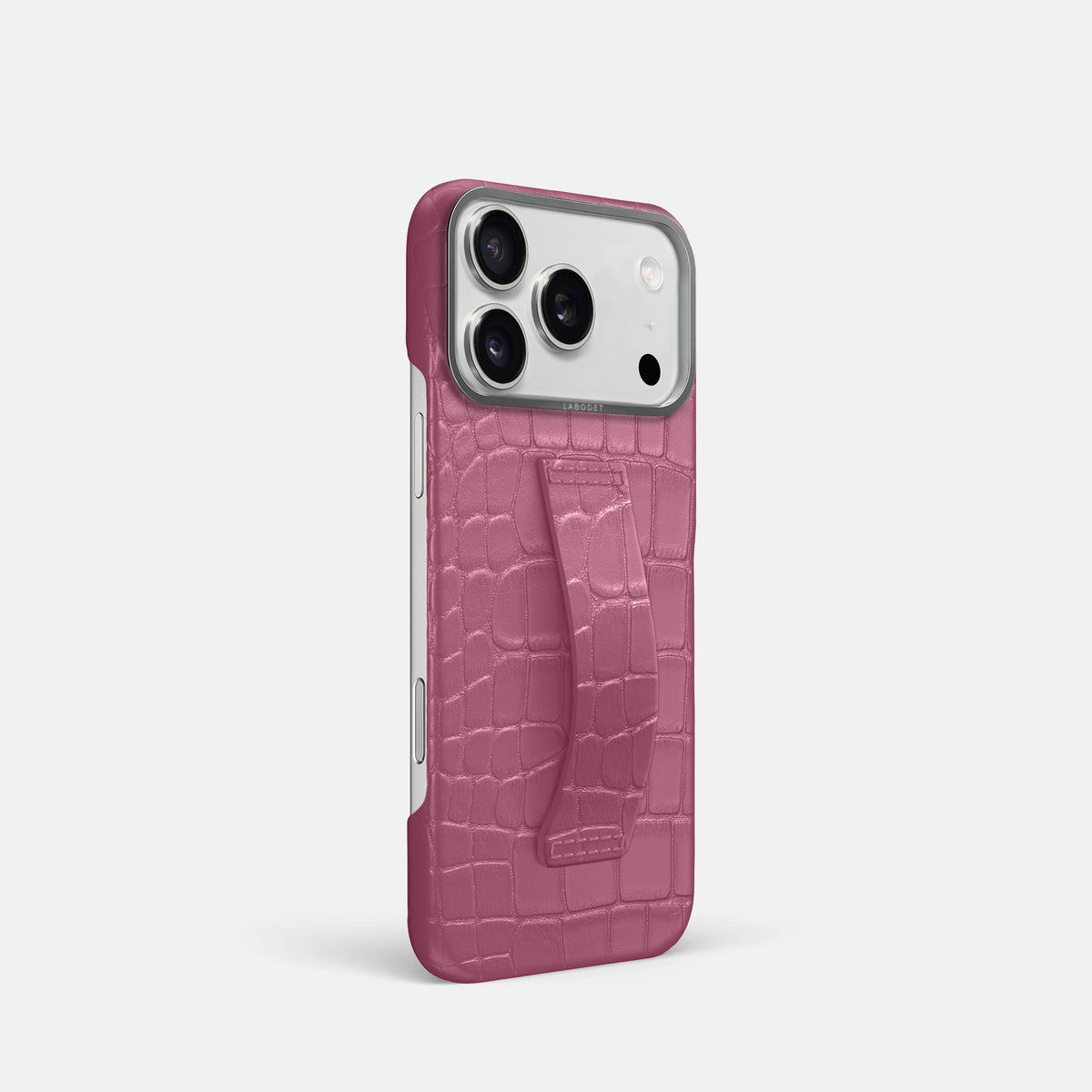 Finger Case For iPhone 17 Pro In Alligator -2 | Pink-Lagoon-Steel