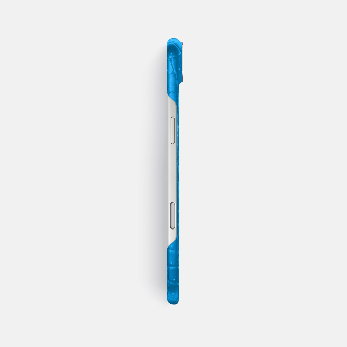Classic Case For iPhone 17 Air In Porosus Crocodile -3 | Blue-Lagoon-Steel